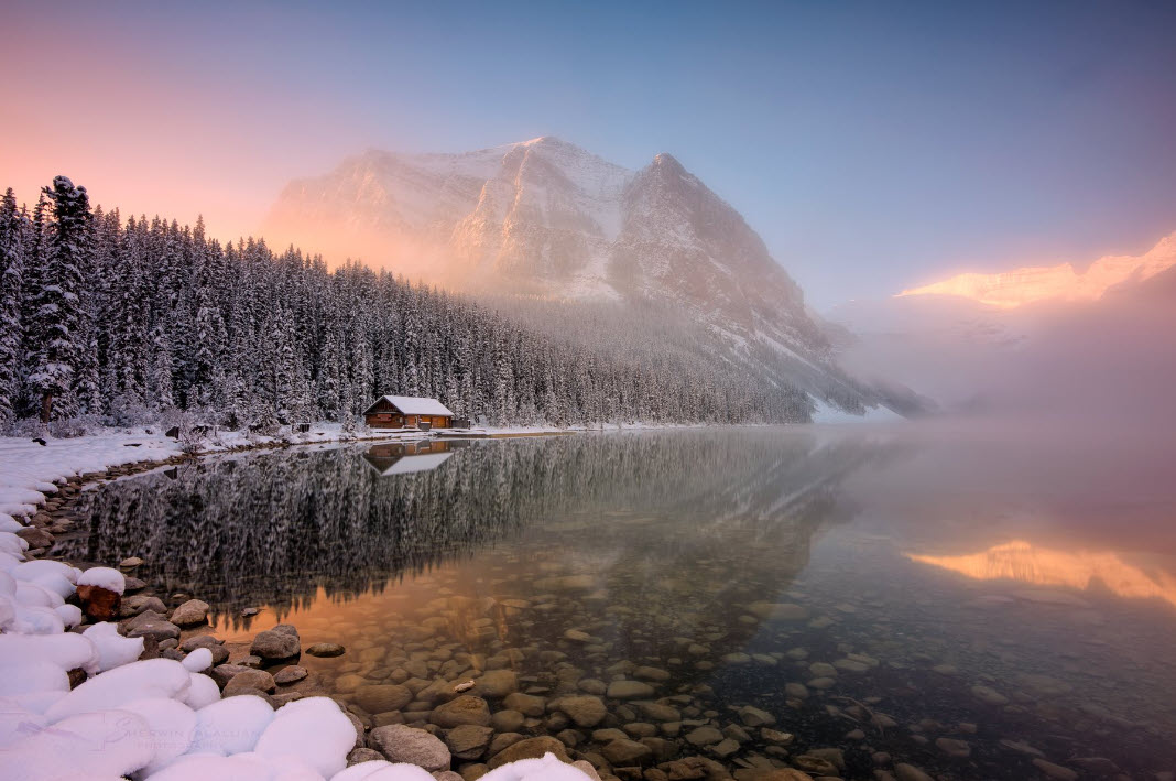Deep Sleep in a Cozy Winter Hut | Relaxing Fireplace Crackling, Blizzard, Wind & Snowfall Sounds