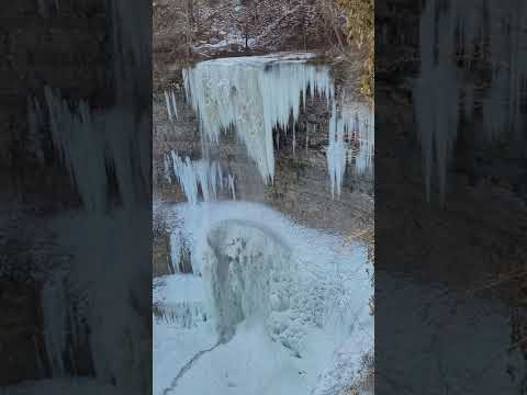 #frozen #waterfalls #4k full video coming after tomorrow's Snowfall in Toronto