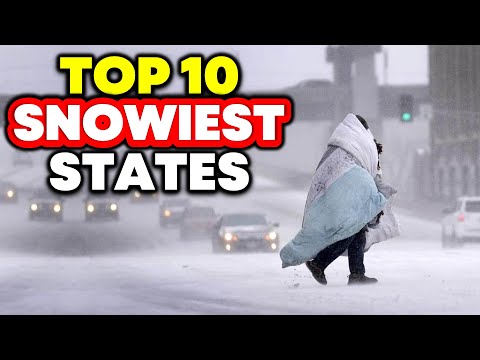 Top 10 SNOWIEST STATES To Live In America