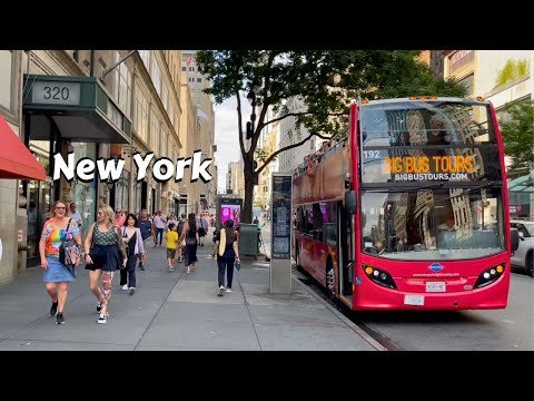 Streets Of New York City 4k Video - Manhattan Summer Walking Tour
