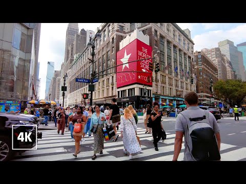 NEW YORK Walk 2023  -  MANHATTAN Walking tour 4k