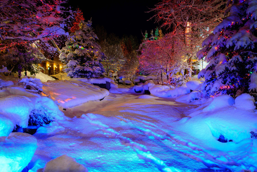 3AM Walking Through The Frozen City | Snow Footsteps Sound 4K HDR