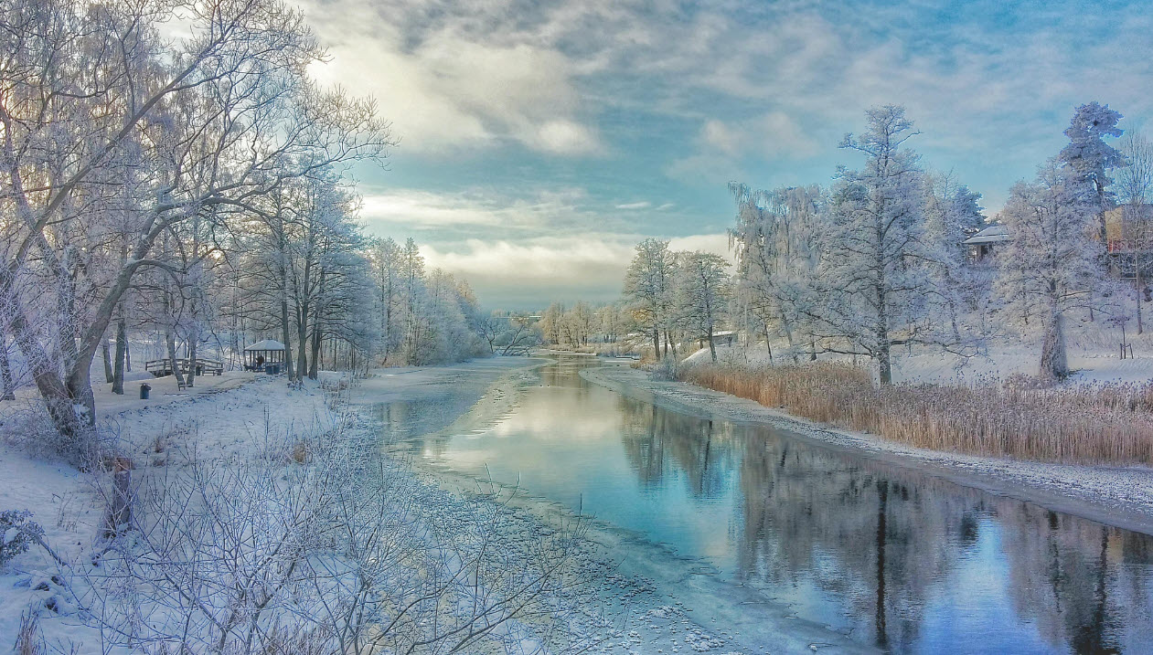 4K HDR Forest River & Windchimes - Flowing Water & Birdsong - Nature Sounds for Sleep & Relaxation