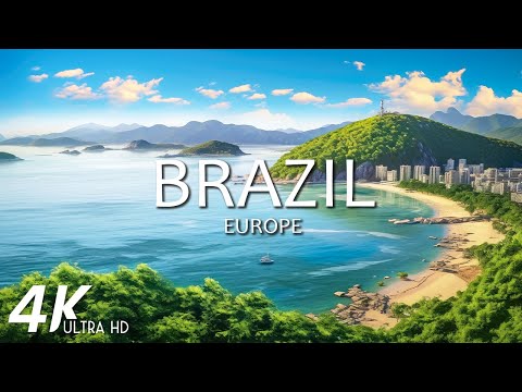 FLYING OVER BRAZIL (4K UHD) - Relaxing Music Along With Beautiful Nature Videos - 4K Video HD