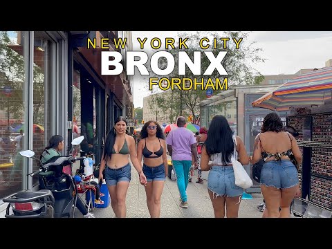 New York City Virtual Walking Tour - BRONX - FORDHAM Road - Bronx New York City Walking Tour 2023