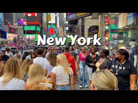 New York 4k Walk 2023 - Manhattan 4K NYC - Times Square