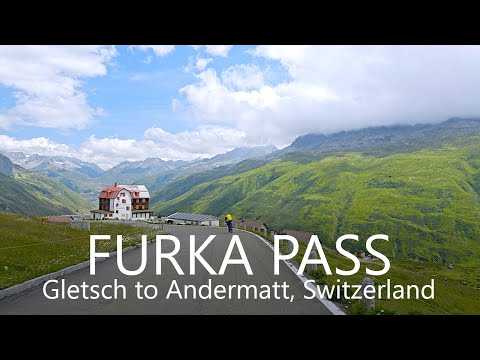 4K Scenic Drive to Furka Pass, Switzerland / Gletsch to Andermatt