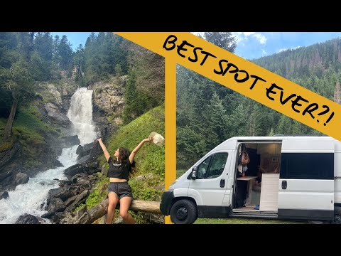 SLEEPING AT AN ABANDONED SKI RESORT! Vanlife in the Alps!