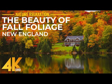 Most Scenic Fall Foliage Destinations of New England, USA - 4K UHD Autumn Relaxation Video