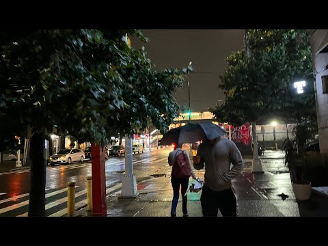 NYC LIVE Exploring Saturday Night | Tropical Storm Ophelia