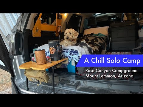A relaxing solo camping trip on Mount Lemmon, in my 5th gen 4Runner