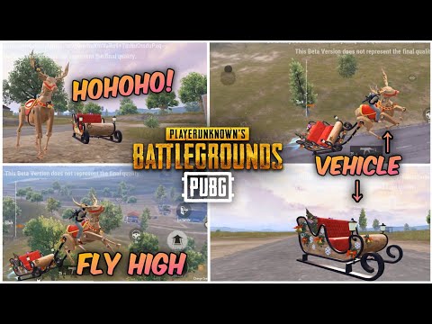 PUBG MOBILE 2.9 Update Gameplay | PUBG MOBILE Winter Wonderland: Sledge Vehicle, Reindeer, and More!