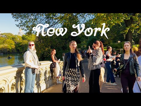 [4K]🇺🇸NYC Walk🗽Fall Foliage in Central Park🍁🍂Beautiful Autumn in New York City | Oct 2023