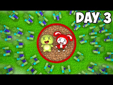 Mikey and JJ Survived 3 DAYS in a RED CIRCLE in Minecraft - Maizen Challenge