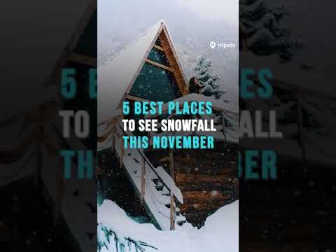 5 Places To See Snowfall In November In India | Tripoto #Shorts