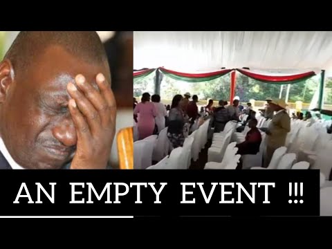 RUTO FORCED to address empty chairs as Hustlers skip his event in Nairobi