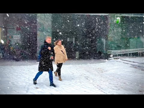 [4K] Real Russian Winter ❄️ Moscow Snowfall Walk
