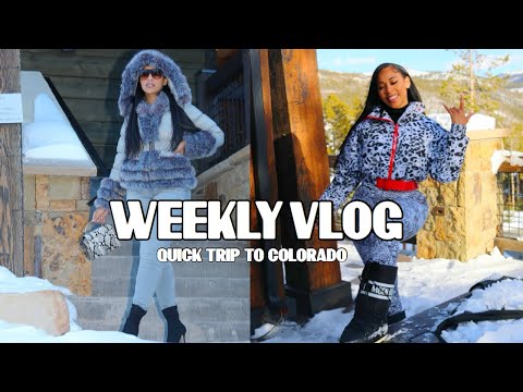 WEEKLY VLOG| EARLY VDAY TRIP TO COLORADO, HUGE CABIN, SNOW MOBILES, + MORE