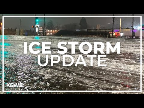 Portland ice storm morning update: Road conditions, school closures, weather forecast