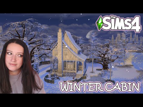 Winter vacation cabin Snowy Getaway | The Sims 4 | No CC | Speed build